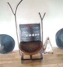 Load image into Gallery viewer, African elegant decorated chair from the Oromo people in Ethiopia Early 1900s,African ,Art Décor,Home Décor, religious art
