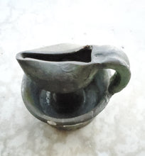 Load image into Gallery viewer, Ancient Moroccan Beautiful GlazedI slamic pottery oil lamp, AFRICA OIL LAMP,Ancient Artifacts,Ceramic Oil Lamp, Moroccan home decor
