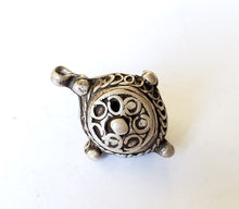 Load image into Gallery viewer, unique Old Berber Silver Bead from Morocco,Hand Crafted Silver,Ethnic Jewelry,Tribal Jewelry,
