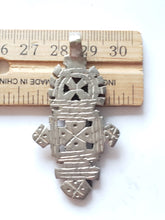 Load image into Gallery viewer, Ethiopian Christian silver cross pendant cross,religious cross,Ethiopian Cross,Coptic Cross,Coptic ethiopian bronze
