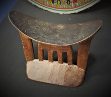 Load image into Gallery viewer, Antique Ethiopian Tribal Hand carved Headrest African Art Decor,African ,Art Décor,Home Décor, religious art
