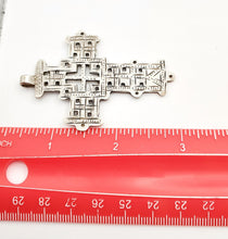Load image into Gallery viewer, Ethiopian Christian 925 silver Coptic cross pendant ,silver cross, religious cross, Ethiopian Cross, Coptic Cross, ethiopian Silver

