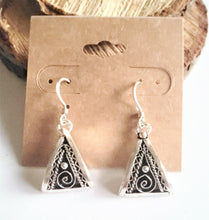 Load image into Gallery viewer, Moroccan Berber Filigree Sterling Silver Dangle Earrings silver 925,Berber Jewelry,sliver Earrings,Dangle &amp; Drop Earrings,
