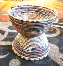 Load image into Gallery viewer, Ethiopian decorative basket handwoven basket large basket, African Art, Décor Baskets,bread basket,Ethiopian Basket

