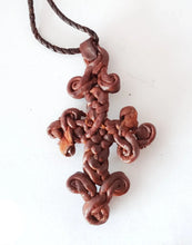 Load image into Gallery viewer, Hand Craft Ethiopian Leather Amulet Leather Cross Necklace,
