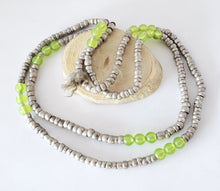 Load image into Gallery viewer, Antique Ethiopian strand of Large Heishi Silver Beads,Hand Crafted Silver,Ethnic Jewelry,Tribal Jewelry,Ethiopian jewellery
