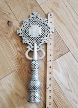 Load image into Gallery viewer, Ethiopian Orthodox Church processional cross Coptic Nickel cross,Crucifixes &amp; Crosses,Handmade Cross,Religious Home Décor
