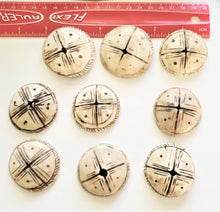 Load image into Gallery viewer, Old carved shell 1 Large Hair adornment/trade beads Berber Mauritania ,Hand Crafted ,CONUS SHELL ,Ethnic Jewelry,Tribal Jewelry
