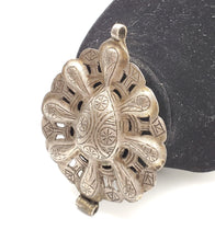 Load image into Gallery viewer, Antique Moroccan handmade Silver Berber PendantHand Crafted Silver,Pendants Necklace,Ethnic Jewelry,Tribal Jewelry

