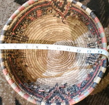 Load image into Gallery viewer, Ethiopian decorative basket handwoven basket large basket, African Art, Décor Baskets,bread basket,Ethiopian Basket
