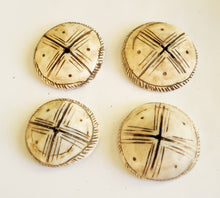 Load image into Gallery viewer, Old carved shell 1 XLarge Hair adornment/trade beads Berber Mauritania ,Hand Crafted ,CONUS SHELL ,Ethnic Jewelry,Tribal Jewelry
