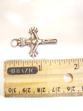 Load image into Gallery viewer, Ethiopian 925 silver cross pendant, silver cross ,silver Jewelry, Ethiopian Jewelry, Handcrafted pendant
