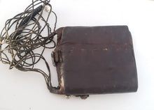 Load image into Gallery viewer, Tuareg Silver on Leather Gris Gris hand engraved amulet pendant leather cord necklace,Tuareg jewelry ,Sahara jewelry ,moroccan jewelry
