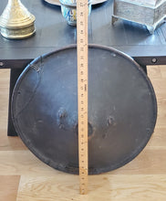 Load image into Gallery viewer, authentic African Ethiopian leather shield from Ethiopia Early 18th century,African Art Décor,Ethiopian shield,decorated leather
