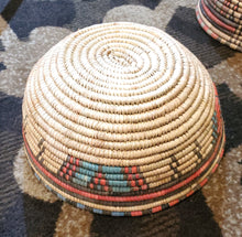 Load image into Gallery viewer, Ethiopian decorative basket handwoven basket large basket, African Art, Décor Baskets,bread basket,Ethiopian Basket
