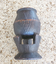 Load image into Gallery viewer, Ethiopian Sculptural Early 20th Century Finely Carved Wood Cup ,African Art Décor,Hand-Carved Wood,Ethiopian Furniture,carved cup
