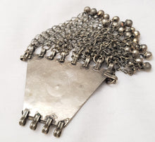 Load image into Gallery viewer, Antique Silver Afghan Kuchi Pendant with Bells tribal jewelryHand Crafted Silver,Pendants Necklace,Ethnic Jewelry,Tribal Jewelry
