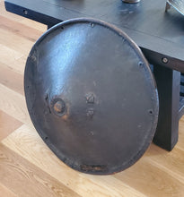 Load image into Gallery viewer, authentic African Ethiopian leather shield from Ethiopia Early 18th century,African Art Décor,Ethiopian shield,decorated leather
