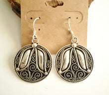 Load image into Gallery viewer, Moroccan Berber Filigree Sterling Silver Dangle Earrings silver 925,Berber Jewelry,sliver Earrings,Dangle &amp; Drop Earrings,
