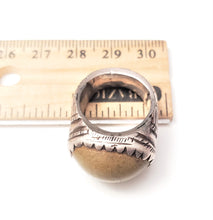 Load image into Gallery viewer, Antique Silver Ancient Carnelian Ring size 6 Yemen tribal jewelry,Yemen ring, Agate ring, Middle East jewelry, Islamic ring, Eye of Allah
