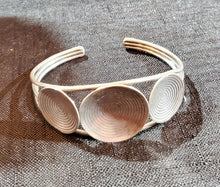 Load image into Gallery viewer, Antique Silver Moroccan traditional Berber spiral Bracelet Ethnic Tribal, ethnic tribal, tribal bracelets,Moroccan jewelry, ethnic jewelry
