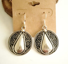 Load image into Gallery viewer, Moroccan Berber Filigree Sterling Silver Dangle Earrings silver 925,Berber Jewelry,sliver Earrings,Dangle &amp; Drop Earrings,
