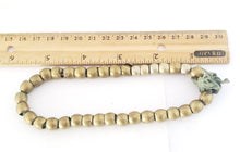 Load image into Gallery viewer, Antique Ethiopian 11''strand of silver Heishi Anklet 1930s ,collectible silver,Ethnic silver Beads ,Jewelry Supplies Beads
