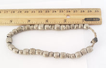 Load image into Gallery viewer, Antique Ethiopian 11''strand of silver Heishi Anklet 1930s ,collectible silver,Ethnic silver Beads ,Jewelry Supplies Beads
