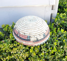 Load image into Gallery viewer, Ethiopian decorative basket handwoven basket large basket, African Art, Décor Baskets,bread basket,Ethiopian Basket
