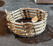 Load image into Gallery viewer, Antique Silver Moroccan Berber Bracelet Ethnic Tribal, ethnic tribal, tribal bracelets,Moroccan jewelry, ethnic jewelry, Tuareg bracelets

