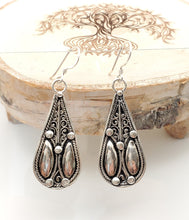 Load image into Gallery viewer, Moroccan Berber Filigree Sterling Silver Dangle Earrings silver 925,Berber Jewelry,sliver Earrings,Dangle &amp; Drop
