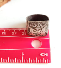 Load image into Gallery viewer, Talismanic Berber Silver Ring size 8.5 tribal jewelry,Moroccan jewelry Hand Crafted ,Silver,Ethnic Jewelry,Tribal Jewelry
