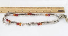 Load image into Gallery viewer, Antique Ethiopian strand of medium Heishi Silver Beads,Hand Crafted Silver,Ethnic Jewelry,Tribal Jewelry,Ethiopian jewellery
