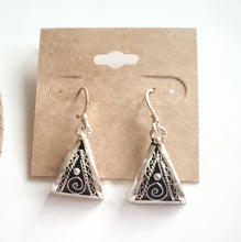Load image into Gallery viewer, Moroccan Berber Filigree Sterling Silver Dangle Earrings silver 925,Berber Jewelry,sliver Earrings,Dangle &amp; Drop Earrings,
