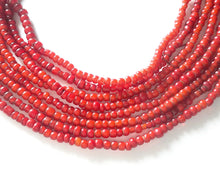 Load image into Gallery viewer, Antique African Ethiopian Venetian White Heart 24"Trade Beads
