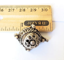 Load image into Gallery viewer, unique Old Berber Silver Bead from Morocco,Hand Crafted Silver,Ethnic Jewelry,Tribal Jewelry,
