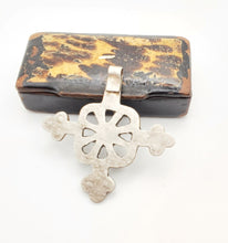 Load image into Gallery viewer, Ethiopian Christian 925 silver Coptic cross pendant ,silver cross, religious cross, Ethiopian Cross, Coptic Cross, ethiopian Silver
