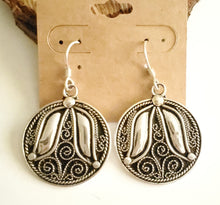 Load image into Gallery viewer, Moroccan Berber Filigree Sterling Silver Dangle Earrings silver 925,Berber Jewelry,sliver Earrings,Dangle &amp; Drop Earrings,
