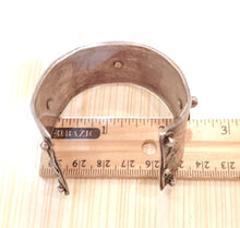 Load image into Gallery viewer, Antique SILVER Enamel Moroccan Berber Ida ou Nadif BRACELET,ethnic tribal,tribal bracelets,Moroccan jewelry,ethnic jewelry,Tuareg bracelets
