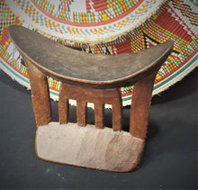 Load image into Gallery viewer, Antique Ethiopian Tribal Hand carved Headrest African Art Decor,African ,Art Décor,Home Décor, religious art
